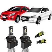 Super Led H4 Sem Erro 8000LM 6000K Jac J3/J5 + Pingo T10