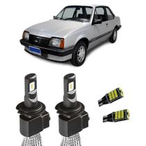 Super Led H4 Sem Erro 8000LM Monza 1982 A 1996 + Pingo T10