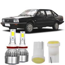 Super Led Luz Milha Santana 6000k Tipo Xenon + Pingo T10