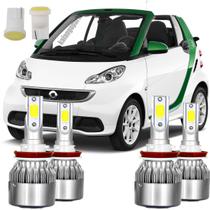 Super Led Smart Fortwo Luz Baixa Milha 6000k Tipo Xenon + Pingo T10
