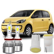 Super Led Up Luz Alta Baixa 6000k Tipo Xenon + Pingo T10