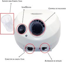 Super Lixadeira Motor Elétrica Unhas Nail Drill Porquinho 110V 220V 50000 RPM 1 linha ORIGINAL
