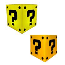 Super Luminária De Mesa Bloco Charada Mario Bros Gamer Geek GRANDE