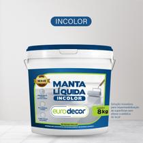 Super Manta Liquida 3,6KG E 8KG Multiuso Incolor Invisivel Para Impermeabilização Fissuras