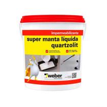 Super Manta Liquida Cinza Impermeabilizante Balde 12Kg