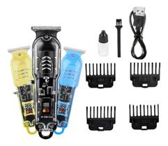 Super Máquina de corte acabamento de depilação corporal Visor Digital Bateria Profissional