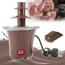 Super Máquina Fonte Fondue Chocolate Cascata Elétrica 220V