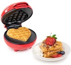 Super Maquina Waffle Elétrica 110 Compacta Profissional Mini