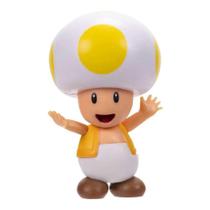 Super Mario - Boneco 2.5 Pol Colecionável - Toad Amarelo