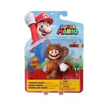 Super Mario Boneco Mario Tanooki de 10cm com Super Folha - Sunny Super Mario Boneco Mario Tanooki de 10cm com Super Folha - Sunny