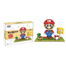 Super Mário Bros Bloco De Montar 2000 pçs Brinquedo - 3453 Super Mário Bros Bloco De Montar 2000 pçs Brinquedo - 3453