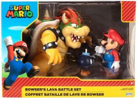 Super Mario Bros. Mario Vs Bowser Batalha De Lava Do Bowser