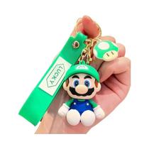 Super Mario Chaveiro Conjunto 10 Estilos Mario Bros Luigi Sapo Yoshi Bowser Pvc Figura De Ação Saco