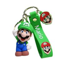 Super Mario Chaveiro Luigi Koopa Troopa Toad Goomba Figuras De Ação Em PVC Chave Pingentes Bonecas