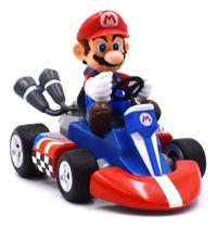 Super Mario Com Carrinho Mario Kart Mariokart Fricção Figure