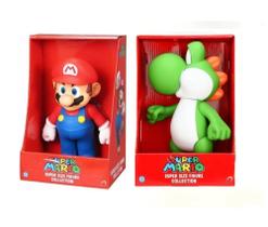 Super Mario e Yoshi - kit 2 bonecos grandes