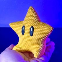Super Mario Estrela - Decoração Gamer Colecionável