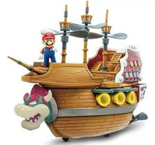 Super Mario Playset Navio Deluxe Bowser Airship C/ Boneco Mario - Candide