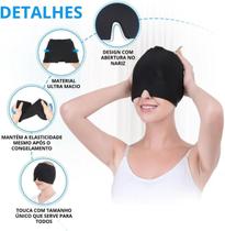 Super Máscara Gel Facial Enxaqueca Sinusite Quente Fria