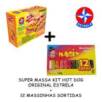Super Massa Kit Hot Dog da Estrela + 12 Massinhas