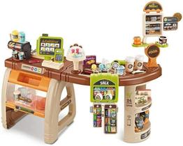 Super Mercadinho Infantil com Caixa Registradora, Som e Luz 52peças Super Mercadinho Infantil com Caixa Registradora, Som e Luz 52peças
