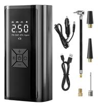 Super Mini Compressor Digital Bomba De Encher Pneus Bola Portátil Para Motocicletas Carro Bicicleta Preto Com Calibrador Super Mini Compressor Digital Bomba De Encher Pneus Bola Portátil Para Motocicletas Carro Bicicleta Preto Com Calibrador