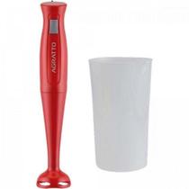 Super Mixer Vermelho Portátil 200w Com Copo 110V