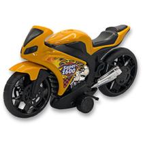 Super Moto 1600 Esportiva com Rodas com Fricção - Amarelo