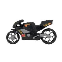 Super Moto 360 Preta Esportiva Brinquedo Infantil 39cm Super Moto 360 Preta Esportiva Brinquedo Infantil 39cm