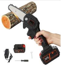 SUPER Moto Serra Elétrica À Bateria Lítio Mini 24v Bivolt Portátil Cor Preto bivolt