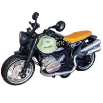 Super Motos De Fricçao De Ferro Em Miniatura Dragster Harley luz no farol e som Super Motos De Fricçao De Ferro Em Miniatura Dragster Harley luz no farol e som