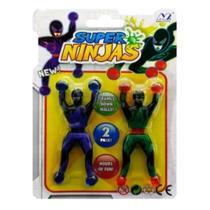 Super Ninja De Brinquedo 2 Unidades - Gruda Na Parede - DFXL