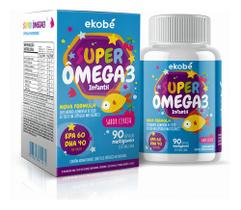 Super Ômega 3 Kids Ekobé Epa Dha Mastigáveis Sabor Cereja