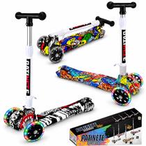 Super Patinete Infantil Colorido Luz 3 Rodas Unissex até 45kg Super Patinete Infantil Colorido Luz 3 Rodas Unissex até 45kg
