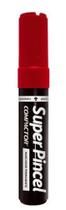 Super Pincel Marcador Permanente Chanfrado Vermelho 12mm - Compactor