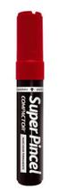Super Pincel Marcador Permanente Chanfrado Vermelho 12mm - Compactor