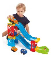 Super Pista Com 2 Carrinhos Ramp Racer 28 Peças Maral 4157