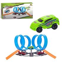 Super Pista Looping 4X360 68 Peças Art Brink 2837 Super Pista Looping 4X360 68 Peças Art Brink 2837