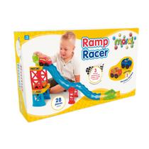 Super Pista Maral Ramp Racer 28 Peças 2 Carrinhos Corrida Aventura Infantil