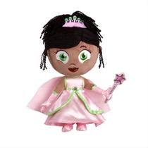 Super porquê! Princesa Presto Ervilha com Vestido de Pelúcia Doll PBS