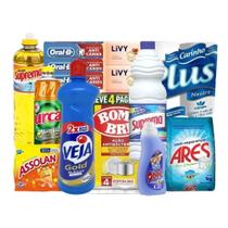 Super Produtos de Qualidade Cesta Higiene e Limpeza 14 Itens - Nacional
