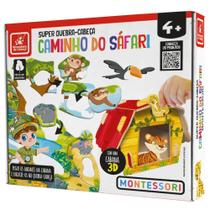 Super Quebra-cabeça Caminho do Safári Montessori