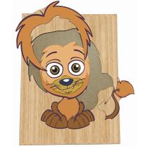 Super Quebra-Cabeça Infantil Leão