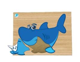 Super Quebra - Cabeça Infantil para 3 anos ou mais - Tubarão