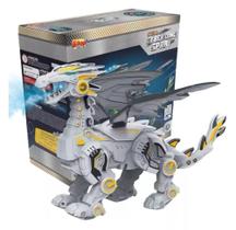 Super Robo Dinossauro Spray Cinza - Zoop Toys