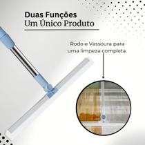 Super Rodo Vassoura Mágico Silicone Estrutural Multiuso Pisos Vidros Janela Limpeza Giratório Esfregão