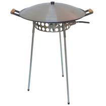 Super Tacho com Tampa, Fogareiro, Mangueira e Tripé Aço Carbono 3mm Super Metal Rio