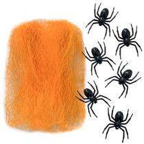 Super Teia Com Aranhas Grandes Falsa Decoração Halloween - Master Toy