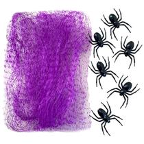 Super Teia Com Aranhas Grandes Falsa Decoração Halloween