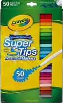 Super Tips Crayola Canetinhas Laváveis Com 50 Cores